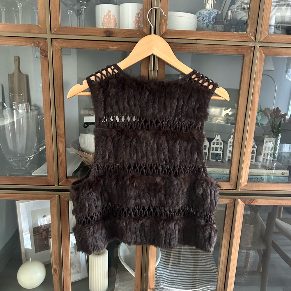 Authentic Angora Rabbit Fur Vest - Picture 7 of 11